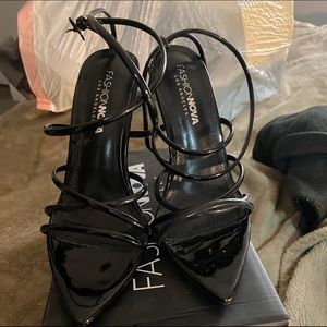 Fashion nova lace up heels